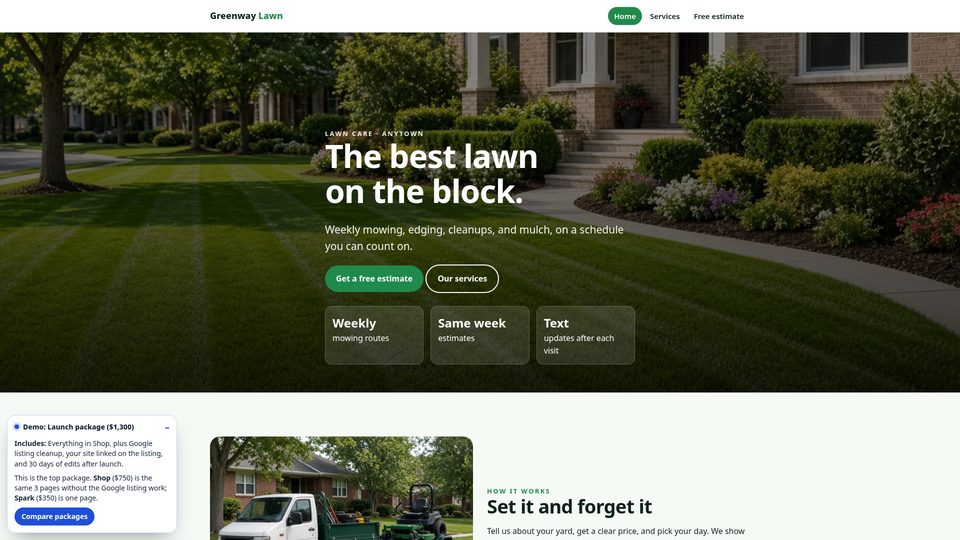 Example Launch small business website by T&J Marketing